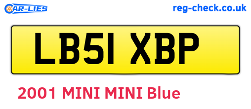LB51XBP are the vehicle registration plates.