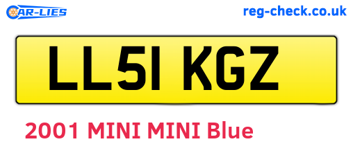 LL51KGZ are the vehicle registration plates.