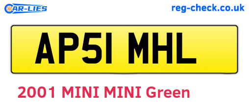 AP51MHL are the vehicle registration plates.