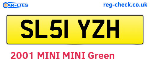 SL51YZH are the vehicle registration plates.