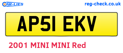 AP51EKV are the vehicle registration plates.