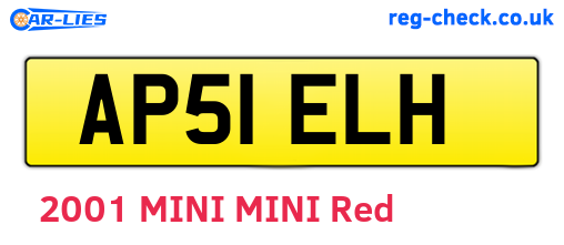 AP51ELH are the vehicle registration plates.