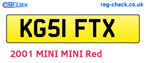 KG51FTX are the vehicle registration plates.