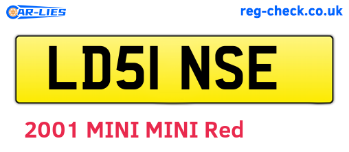 LD51NSE are the vehicle registration plates.