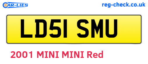 LD51SMU are the vehicle registration plates.