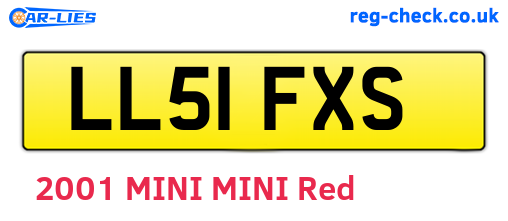 LL51FXS are the vehicle registration plates.