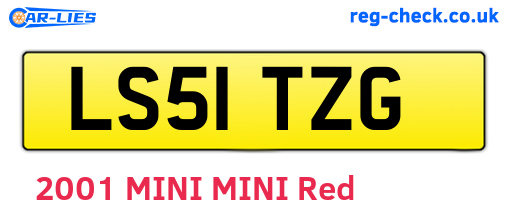 LS51TZG are the vehicle registration plates.