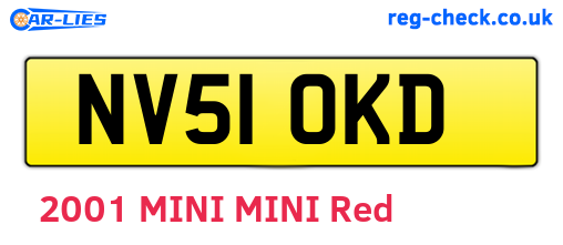 NV51OKD are the vehicle registration plates.
