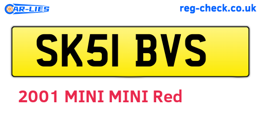 SK51BVS are the vehicle registration plates.