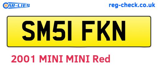 SM51FKN are the vehicle registration plates.