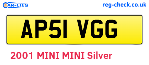 AP51VGG are the vehicle registration plates.