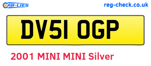 DV51OGP are the vehicle registration plates.