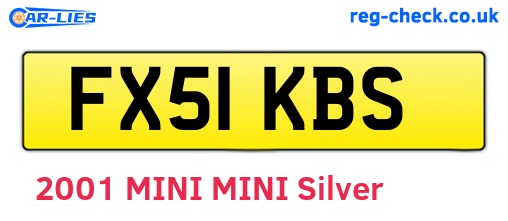 FX51KBS are the vehicle registration plates.