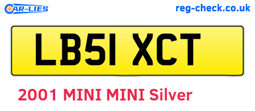 LB51XCT are the vehicle registration plates.