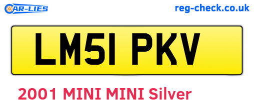 LM51PKV are the vehicle registration plates.