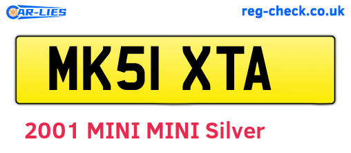 MK51XTA are the vehicle registration plates.