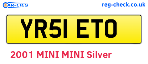 YR51ETO are the vehicle registration plates.