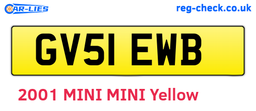 GV51EWB are the vehicle registration plates.