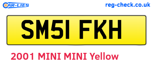 SM51FKH are the vehicle registration plates.