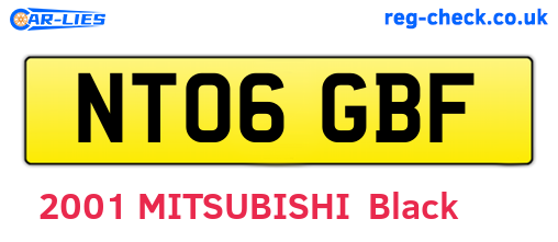NT06GBF are the vehicle registration plates.