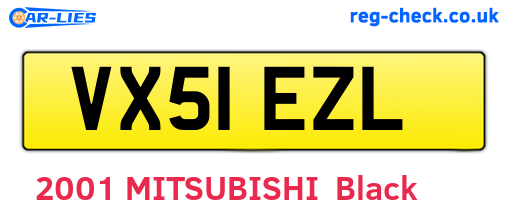VX51EZL are the vehicle registration plates.