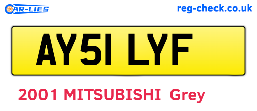 AY51LYF are the vehicle registration plates.