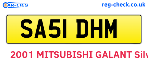SA51DHM are the vehicle registration plates.
