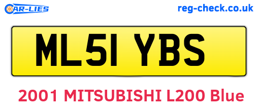 ML51YBS are the vehicle registration plates.