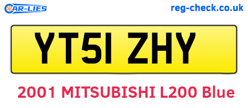 YT51ZHY are the vehicle registration plates.