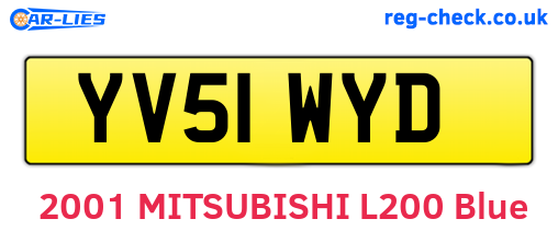 YV51WYD are the vehicle registration plates.