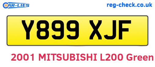 Y899XJF are the vehicle registration plates.