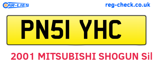 PN51YHC are the vehicle registration plates.