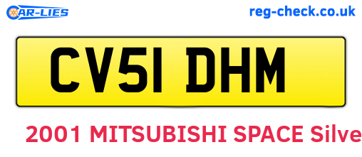 CV51DHM are the vehicle registration plates.