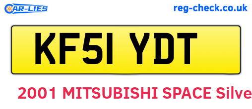 KF51YDT are the vehicle registration plates.