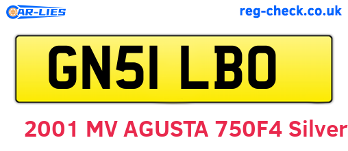 GN51LBO are the vehicle registration plates.