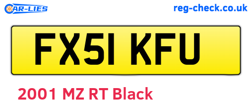 FX51KFU are the vehicle registration plates.