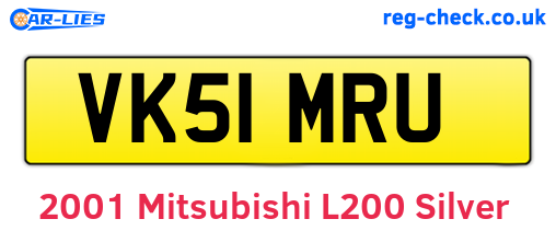 Silver 2001 Mitsubishi L200 (VK51MRU)