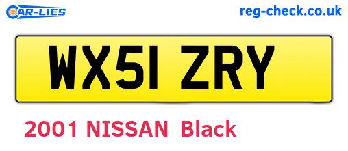 WX51ZRY are the vehicle registration plates.