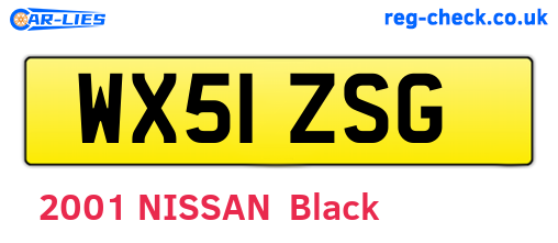 WX51ZSG are the vehicle registration plates.