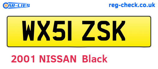 WX51ZSK are the vehicle registration plates.