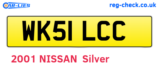 WK51LCC are the vehicle registration plates.