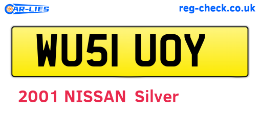 WU51UOY are the vehicle registration plates.