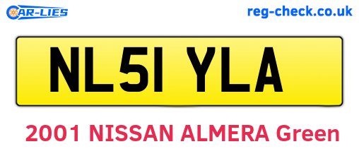 NL51YLA are the vehicle registration plates.