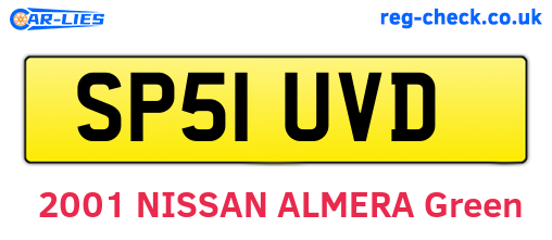 SP51UVD are the vehicle registration plates.