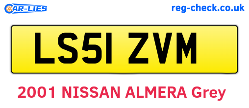 LS51ZVM are the vehicle registration plates.
