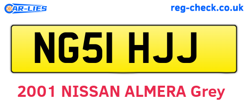 NG51HJJ are the vehicle registration plates.