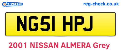 NG51HPJ are the vehicle registration plates.