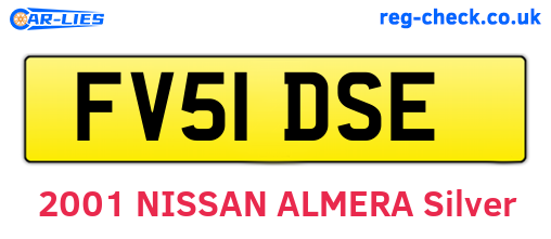 FV51DSE are the vehicle registration plates.