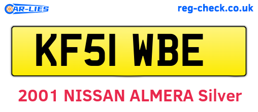 KF51WBE are the vehicle registration plates.