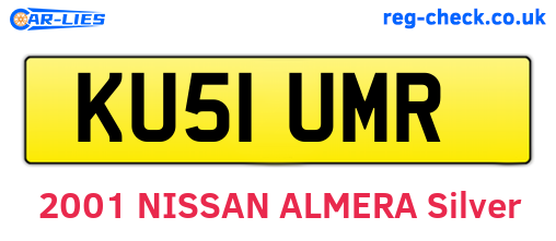 KU51UMR are the vehicle registration plates.